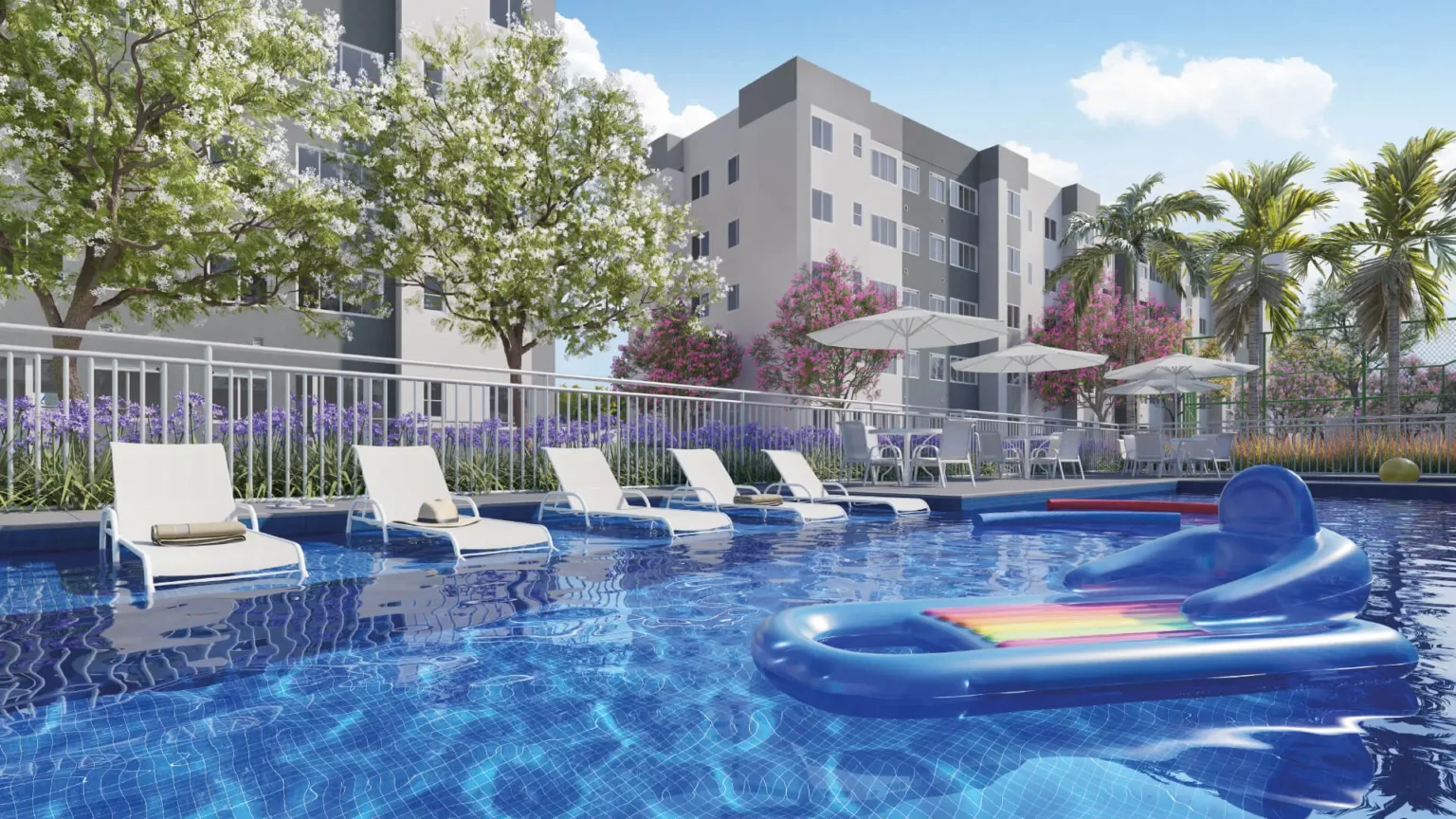 piscina Deck molhado